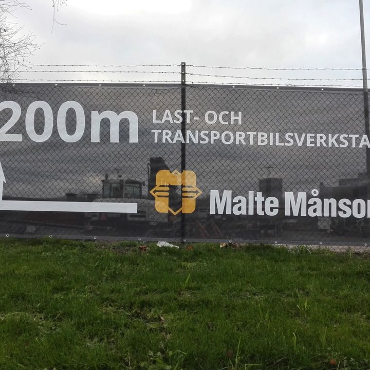 Application of PGM Super mesh FR | © Dekorreklam AB