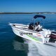 "Signage vinyl creatively applied to a boat's exterior, featuring boat name, registration number, or decorative graphics, adding a personalized touch and enhancing the aesthetics of the vessel. | © Orafol