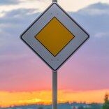 road sign with reflective vinyl